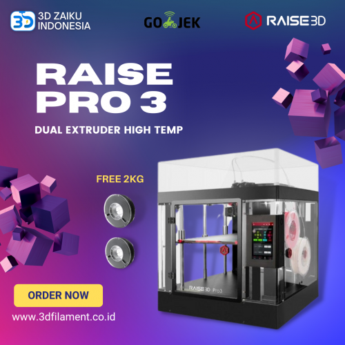 Raise 3D Pro 3 CoreXY Big Size Dual Extruder High Temp 3D Printer